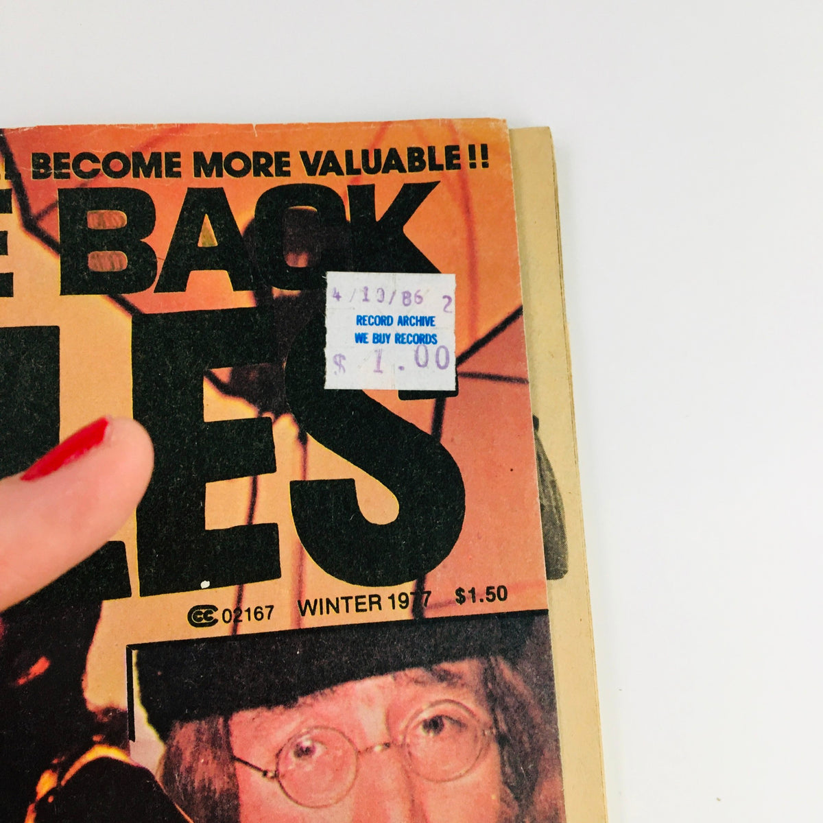 Cover of 'Welcome Back Beatles Part III' by Howie Blumenthal, Winter 1977, featuring a price sticker and a vintage appeal.