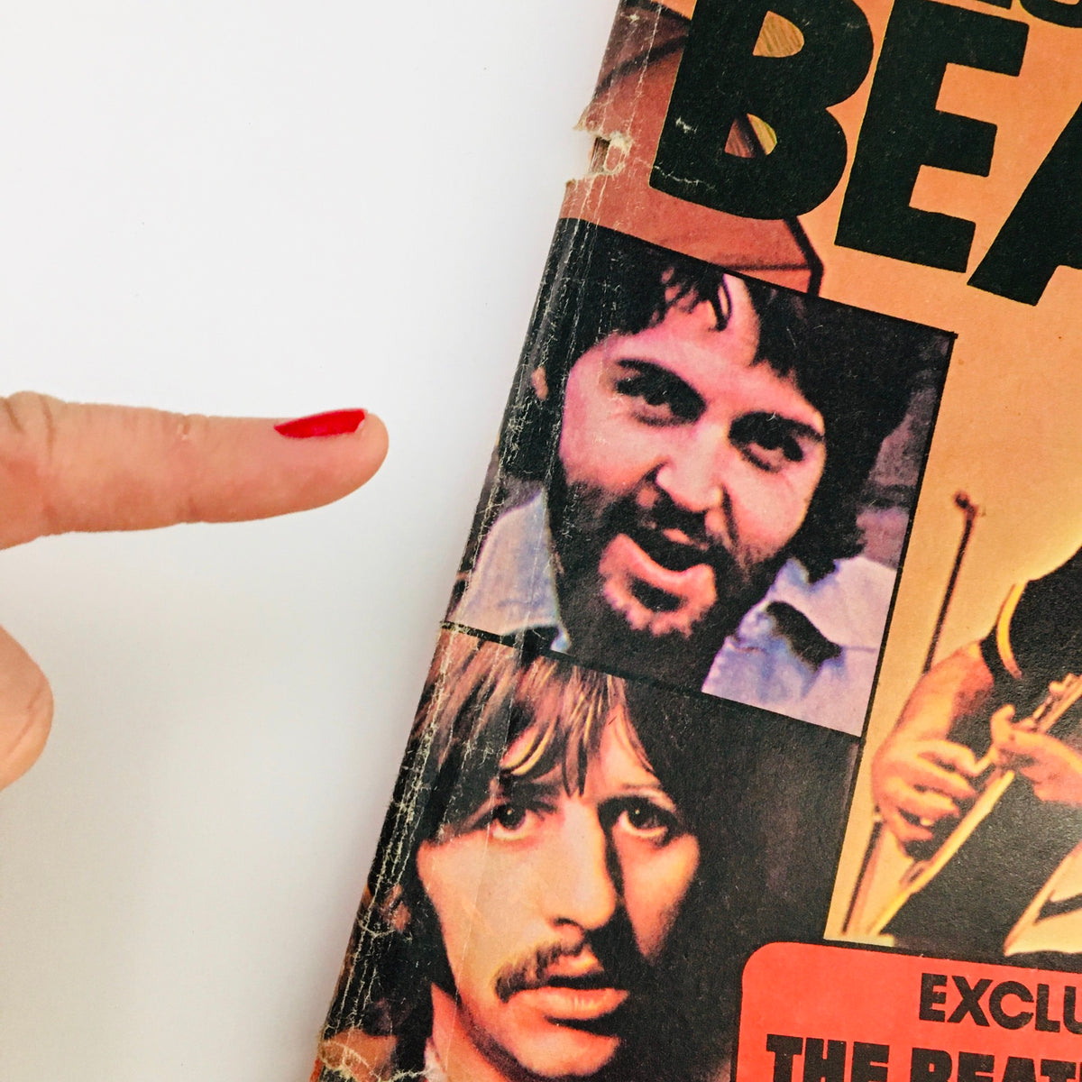 Side view of 'Welcome Back Beatles Part III' magazine by Howie Blumenthal, showing notable images of The Beatles.