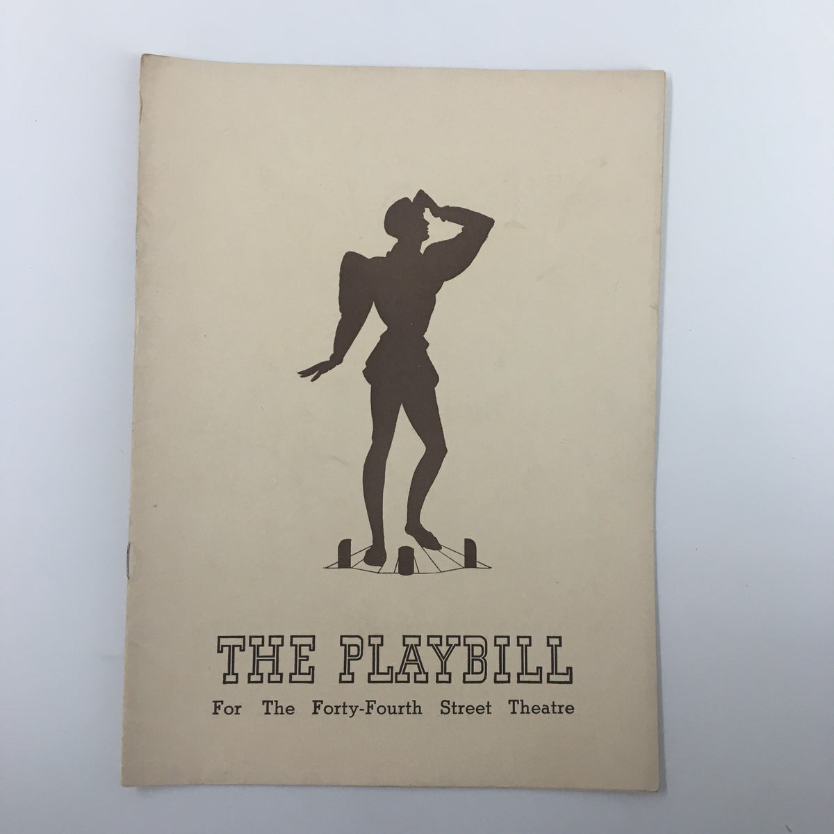 Cover of the 1939 Playbill for Hamlet by William Shakespeare, presented at the Forty-Fourth Street Theatre, featuring a stylized silhouette of a performer.