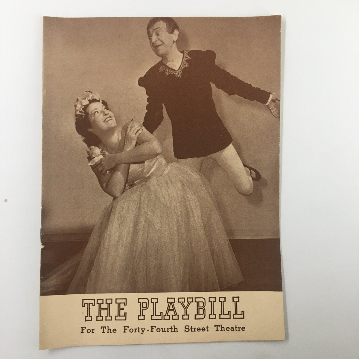 1941 Playbill for the Forty-Fourth Street Theatre featuring Willie Howard in Crazy with the Heat, showcasing a theatrical performance with actors in costume.