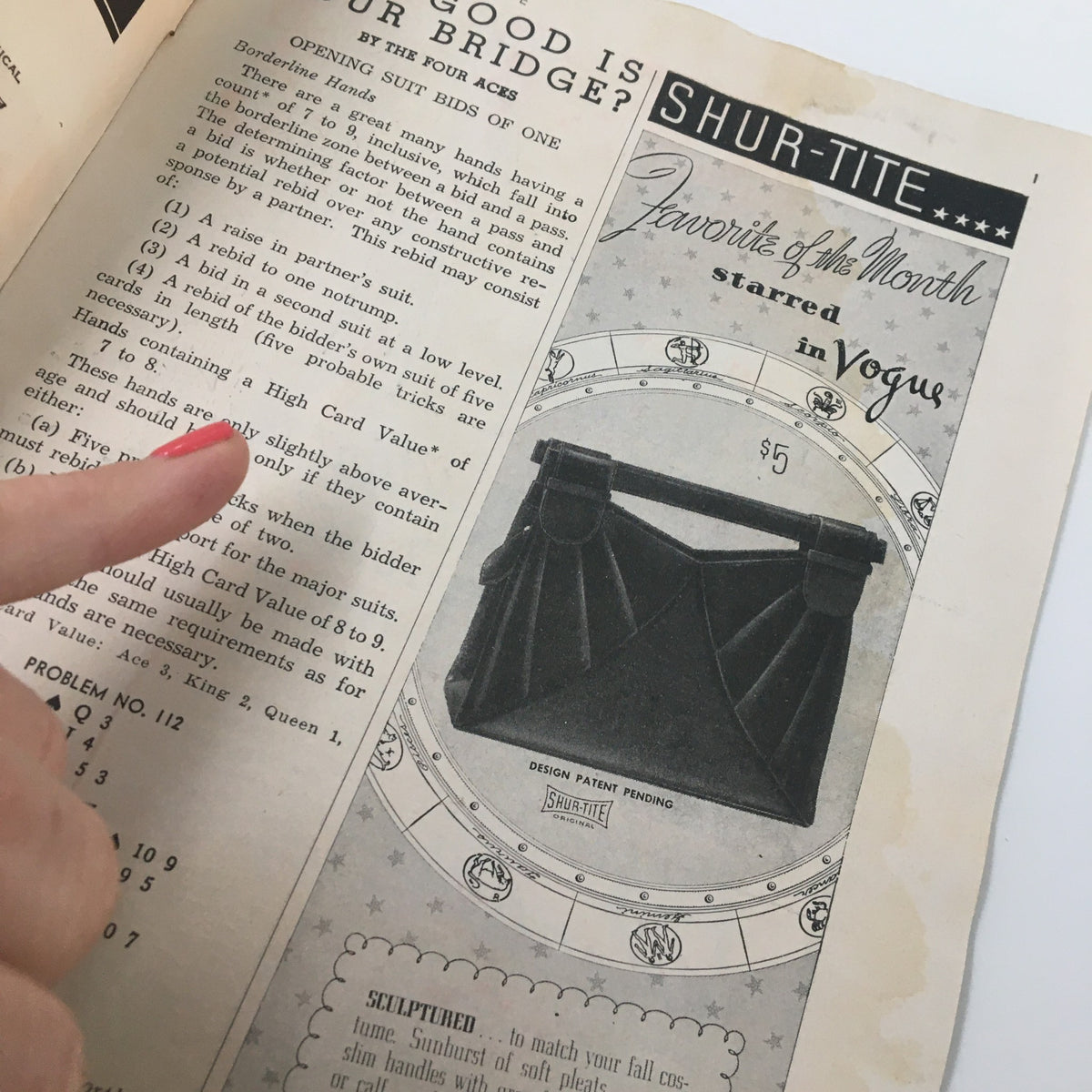 Interior page of the 1937 Playbill National Theatre featuring Angel Island by Bernie Angus, with a vintage advertisement and handwritten notes.