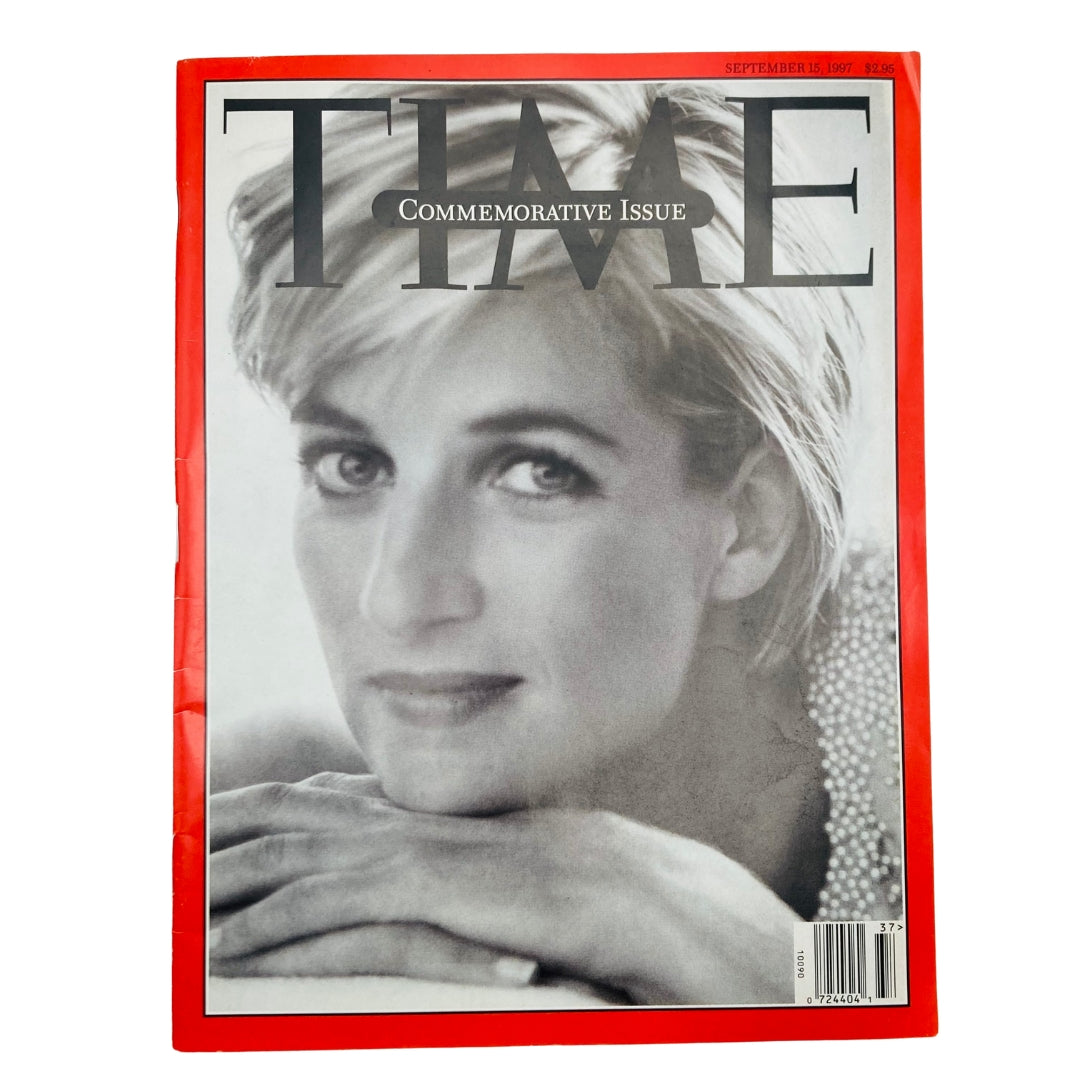Time Magazine September 15, 1997 featuring Princess Diana of Wales on the cover, capturing her elegance and charm.