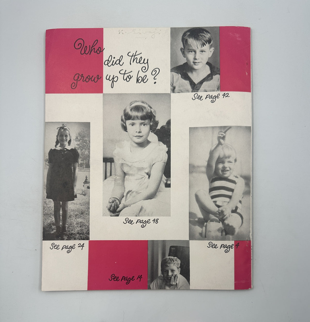Hollywood Life Stories Magazine No.5 1955 cover image showcasing a montage of childhood photographs with a question about how they grew up, including prominent celebrities.