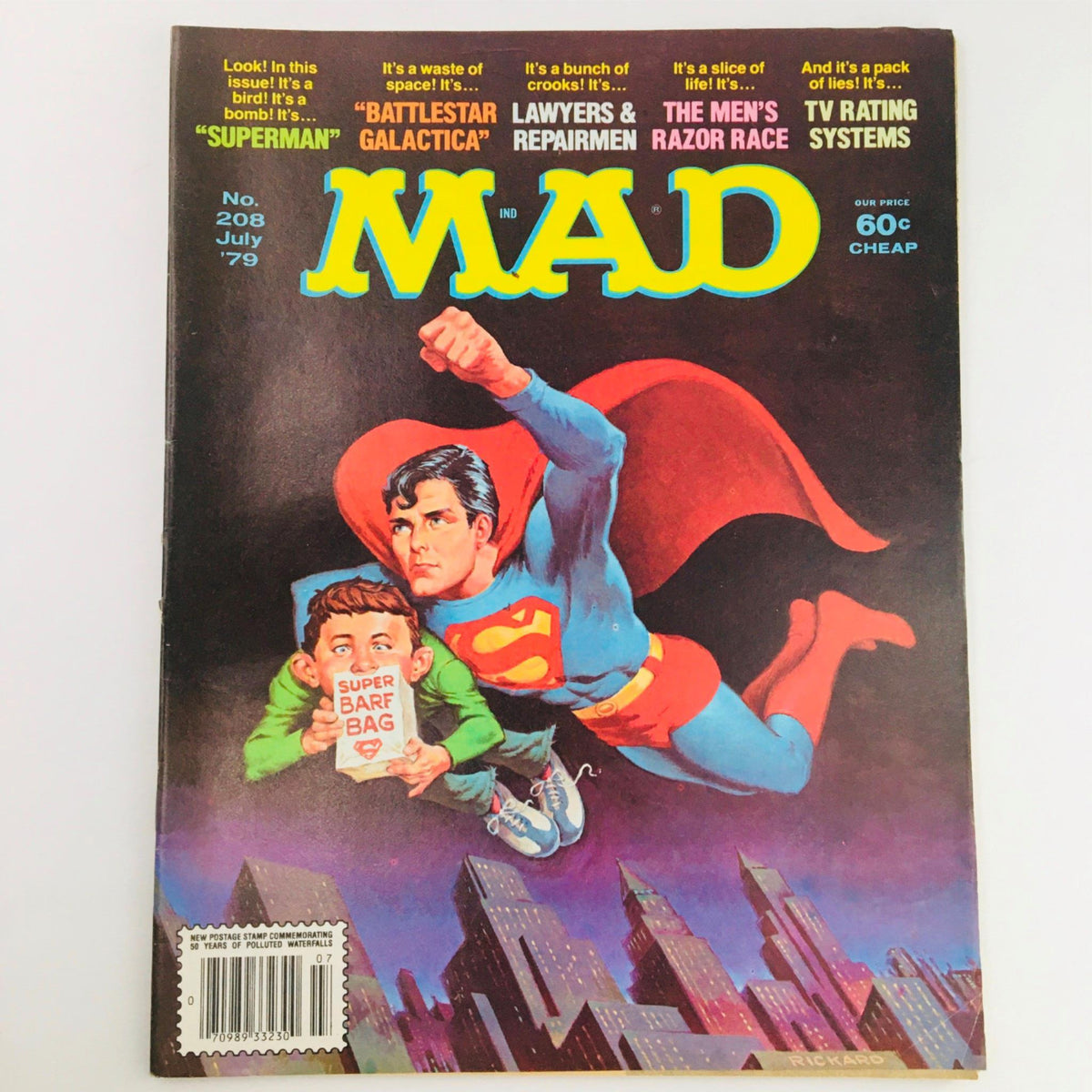 Mad Magazine July 1979 No. 208 Superman Fine/FN 6.0