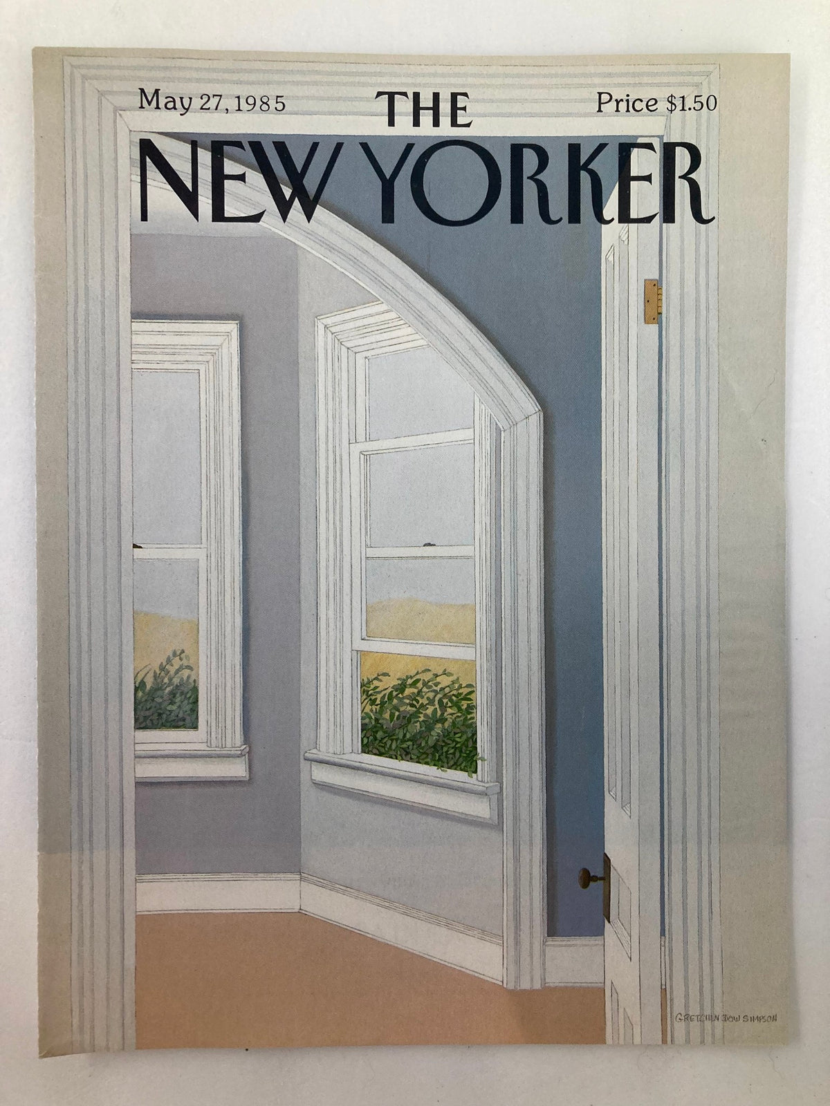 COVER ONLY The New Yorker May 27 1985 Empty Space by Gretchen Simpson No Label