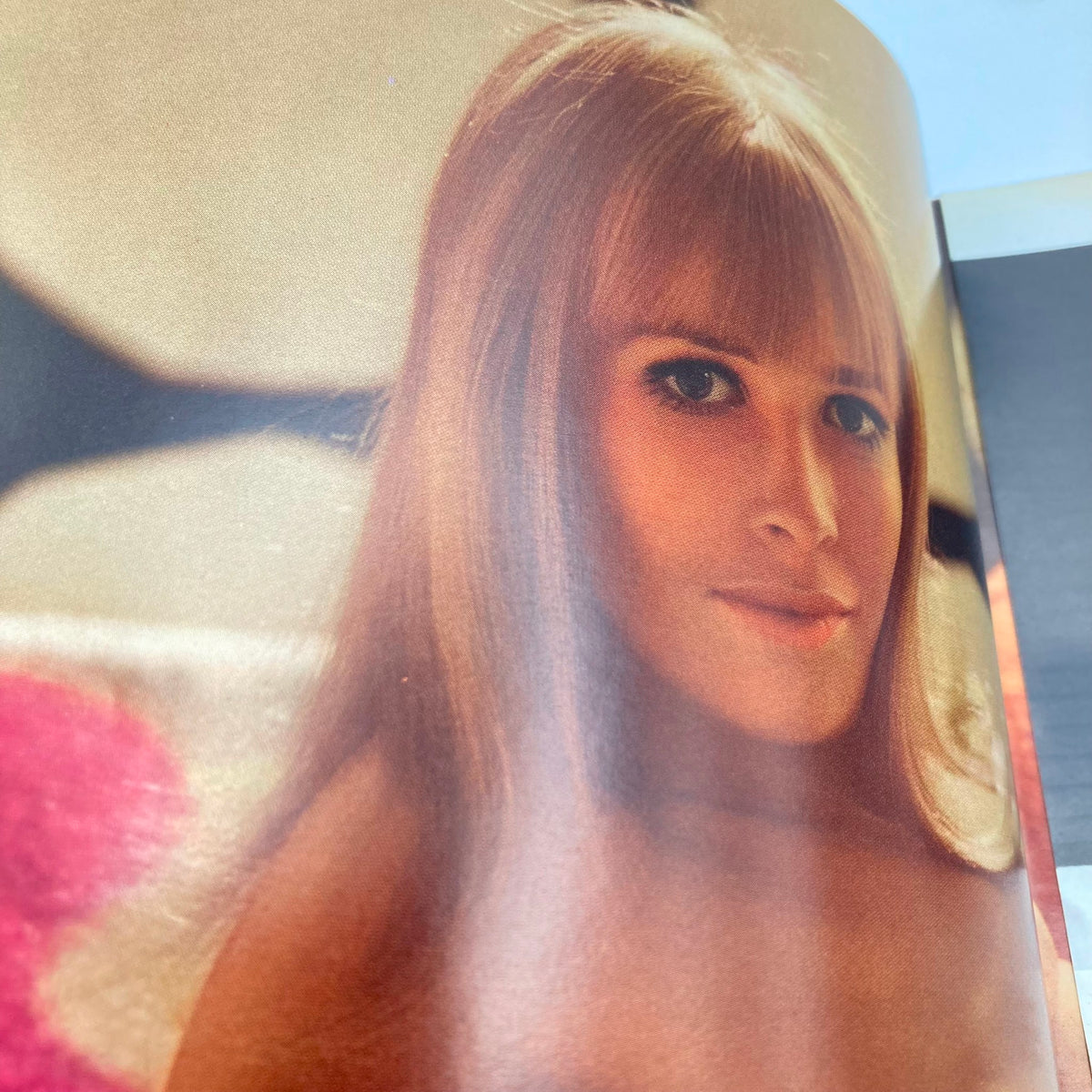 Close-up of Melodye Prentiss from the VTG Playboy Magazine July 1968, featuring the iconic centerfold in a captivating vintage pose.