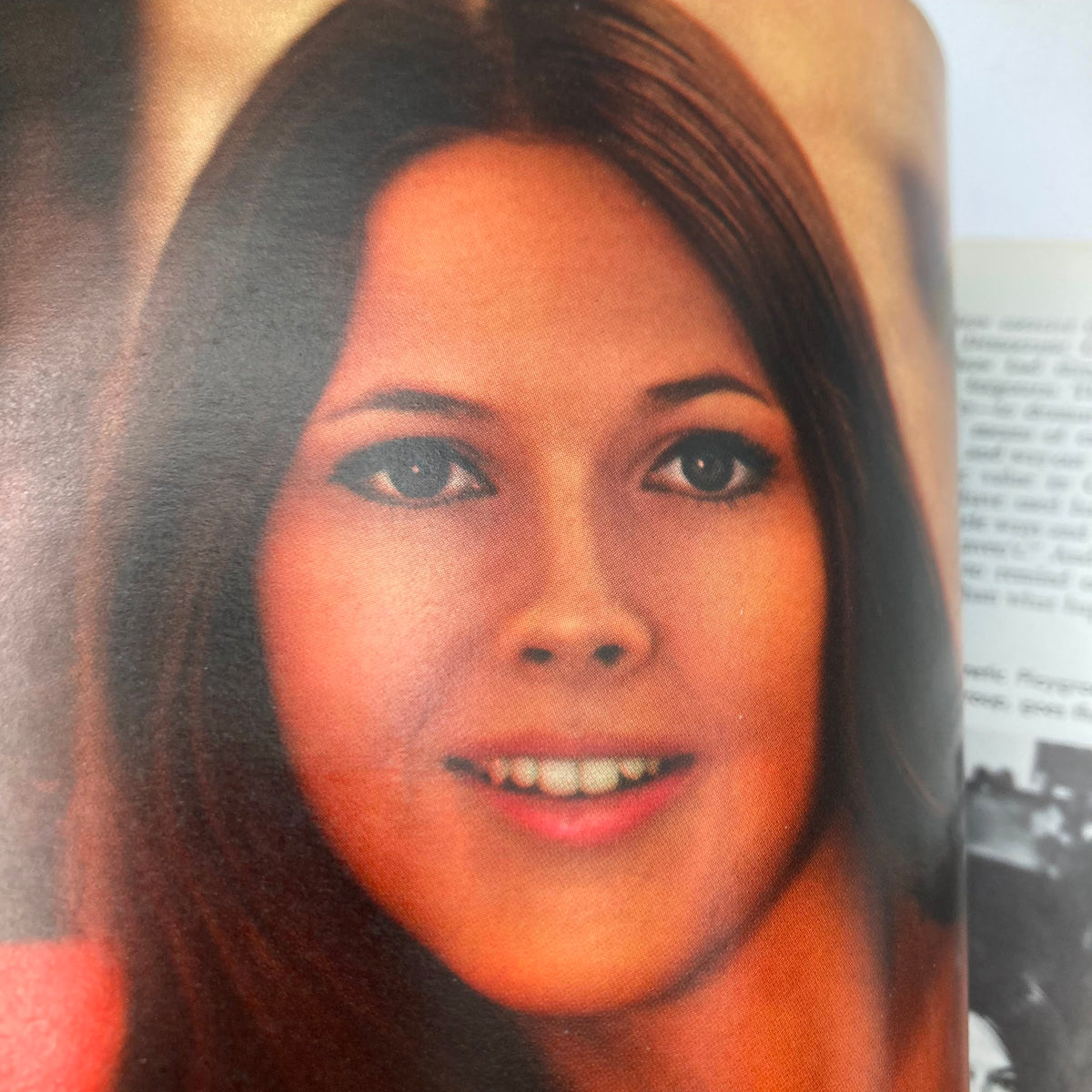 Close-up of Playmate Gloria Root featured in the December 1969 VTG Playboy Magazine, highlighting her beauty and charm.