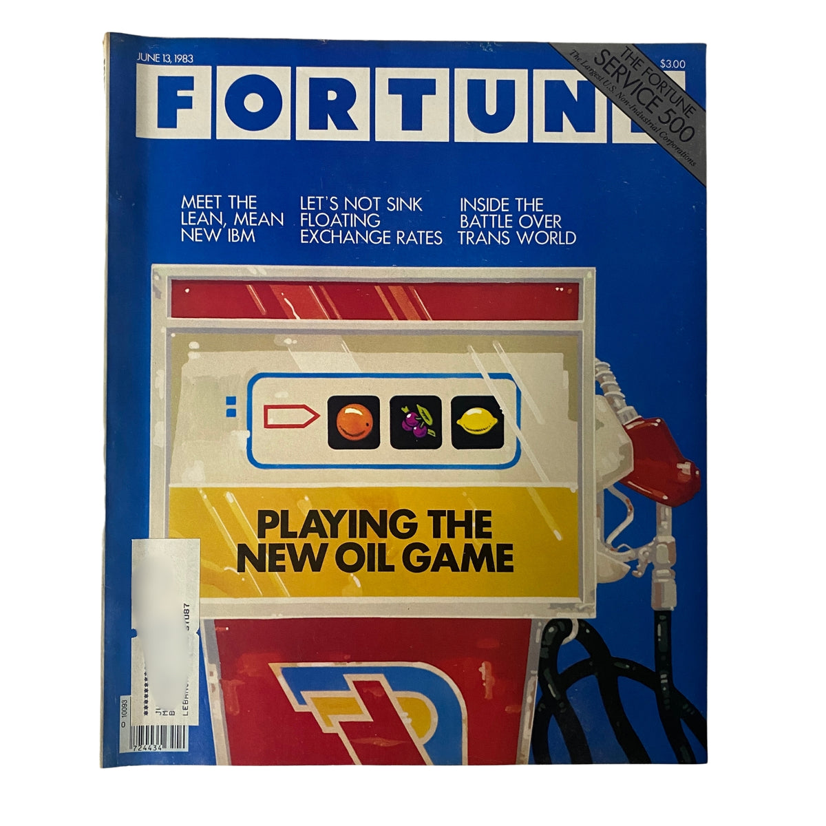 Fortune Magazine Cover from June 13, 1983 featuring the headline 'Playing The New Oil Game' alongside articles about IBM and exchange rates.