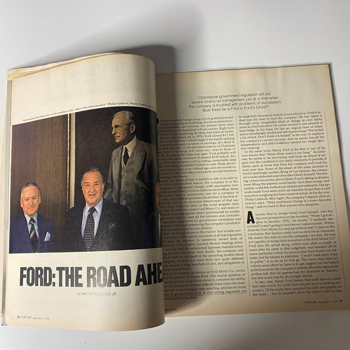 Fortune Magazine September 11, 1978 Henry Ford II, Ford Motor Co.