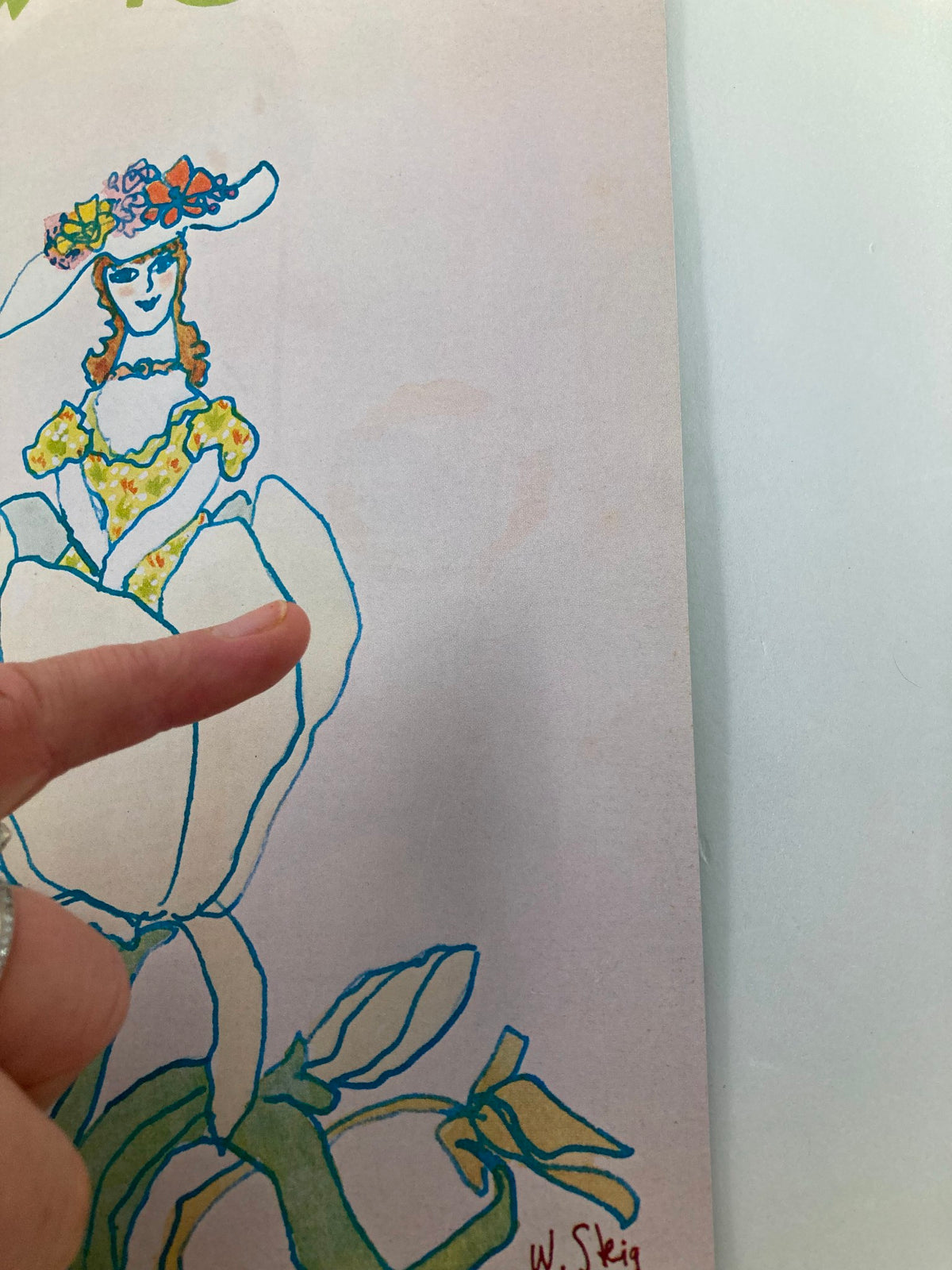 COVER ONLY The New Yorker May 29 1978 Flower Girl by William Steig, highlighting a detailed view of the illustrated flower girl, emphasizing the vibrant colors and artistic style.
