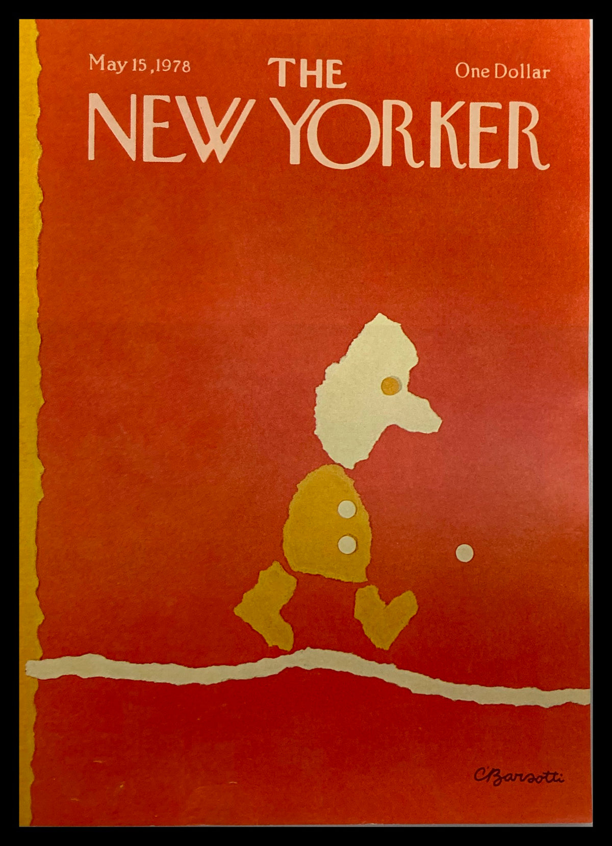 Cover of The New Yorker dated May 15, 1978, featuring 'Deep Thoughts' by C. Barsotti, showcasing a whimsical design with vibrant colors.