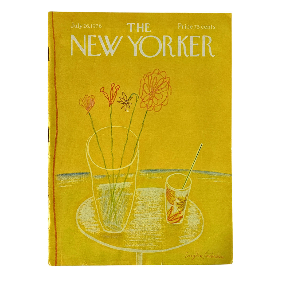 The New Yorker Full Magazine July 26, 1976 Eugene Mihaesco Cover
