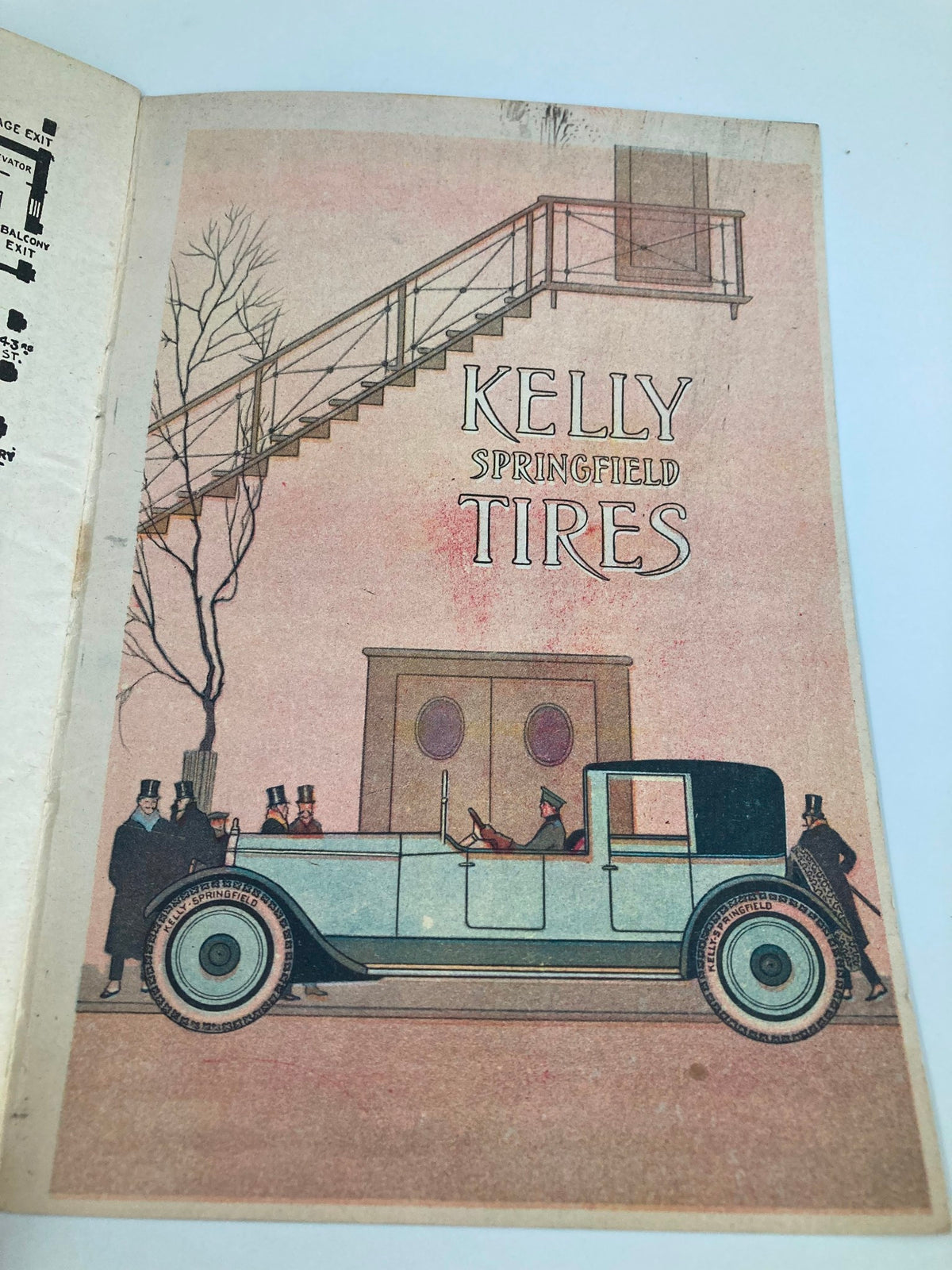 Advertisement for Kelly Springfield Tires found in the 1921 Lyric Theatre program.