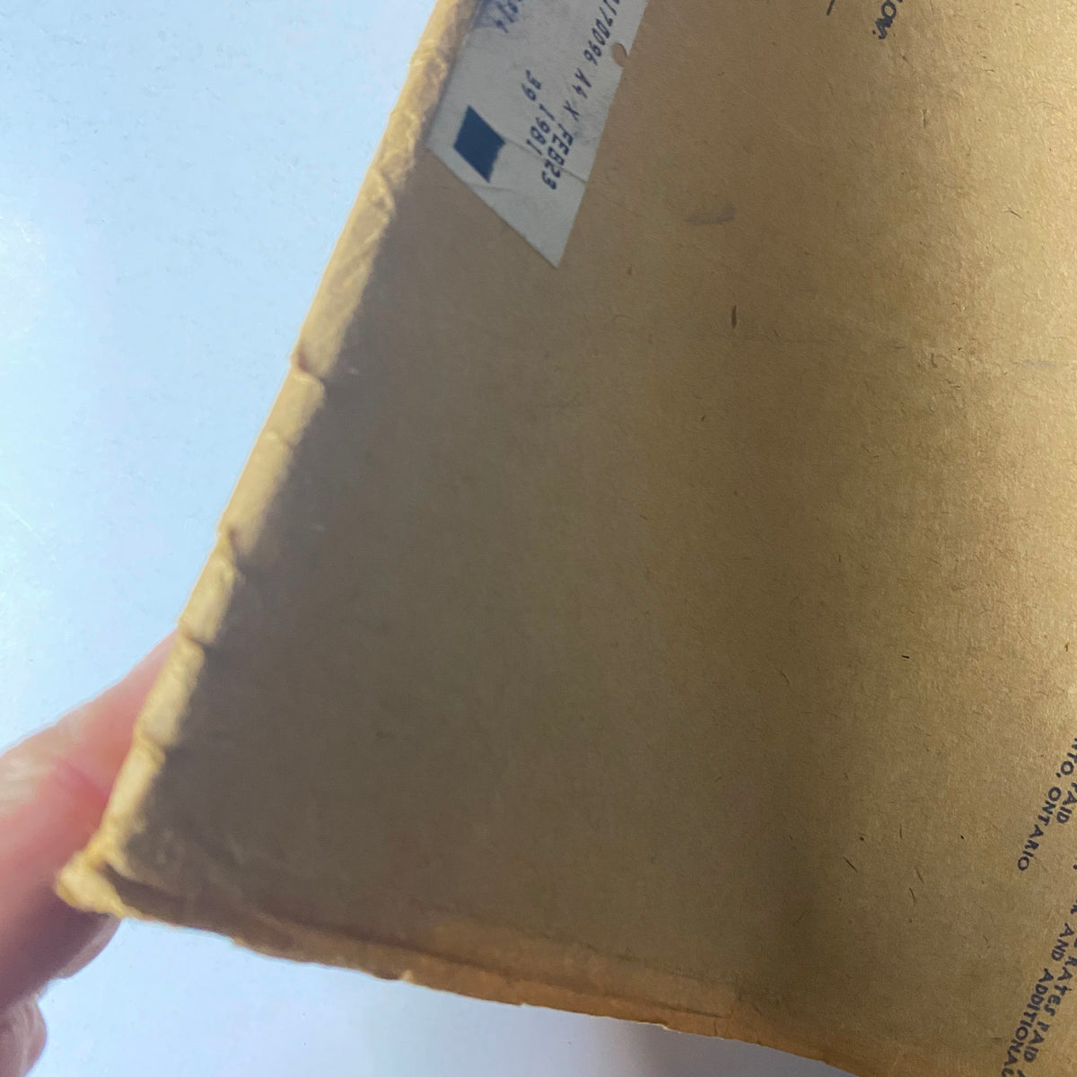 Side view of the back cover of The New Yorker Full Magazine May 29, 1978 featuring postal information and signs of vintage wear.