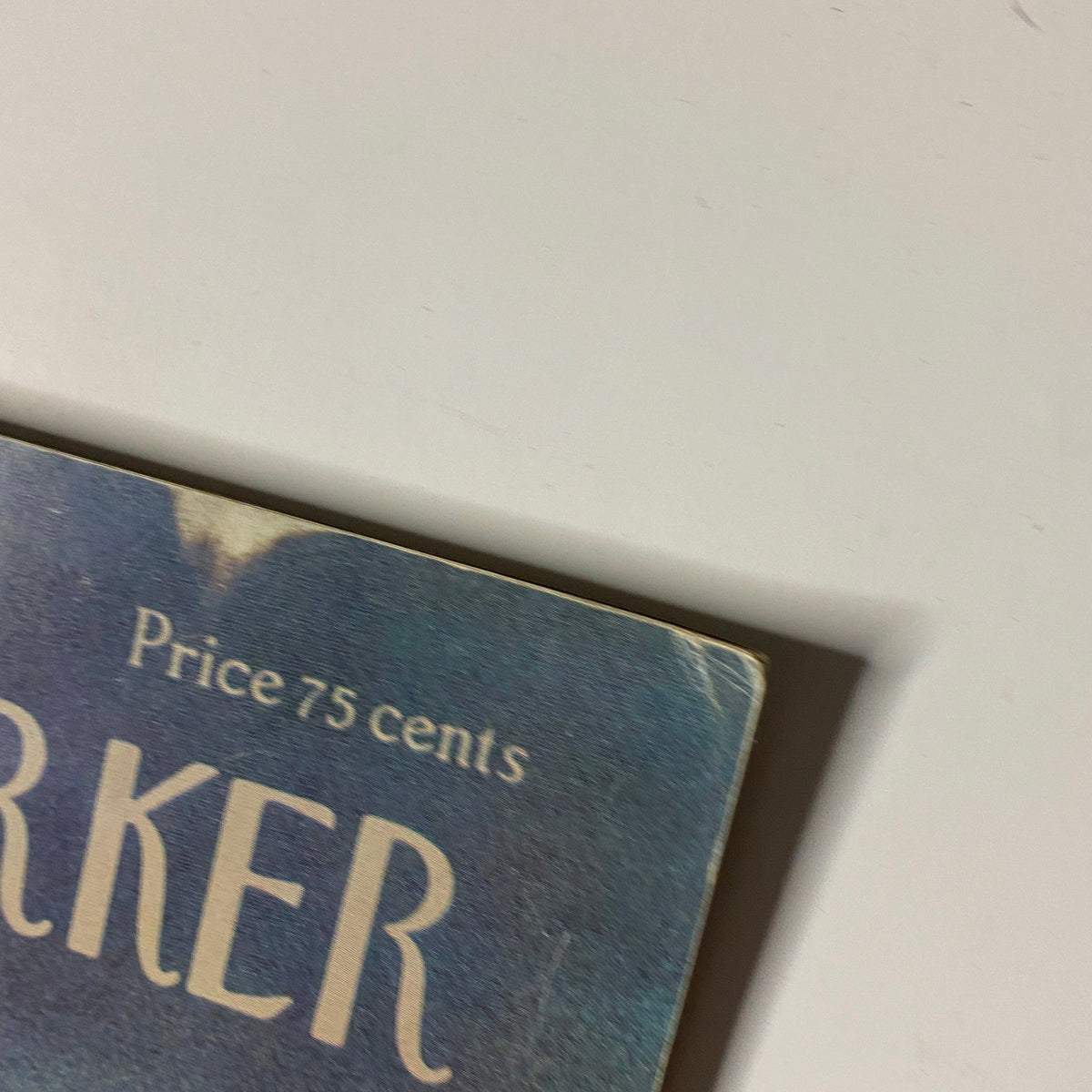 Close-up of the cover of The New Yorker magazine February 9, 1976, showcasing the price of 75 cents.