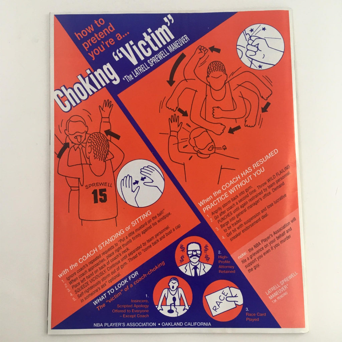 Back cover of Mad Magazine April 1998 No. 368 showcasing a comedic illustration titled 'how to pretend you're a... Choking victim'.