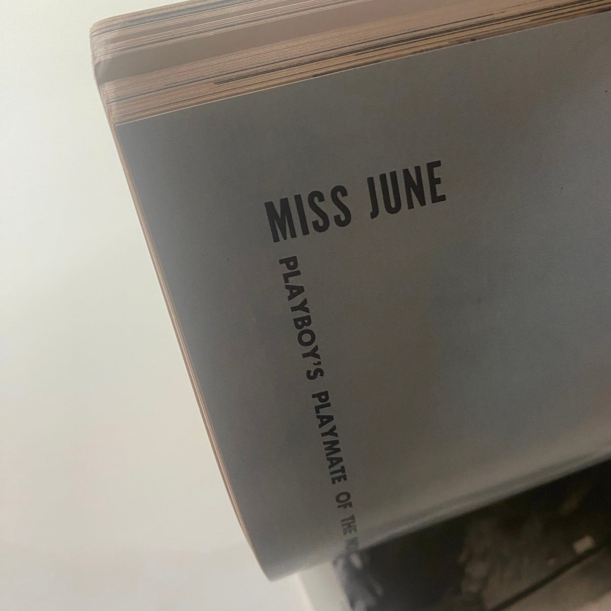 Inside page of Playboy Magazine June 1967 highlighting the section titled 'Miss June', signifying the featured Playmate of the month, a classic feature of the magazine.