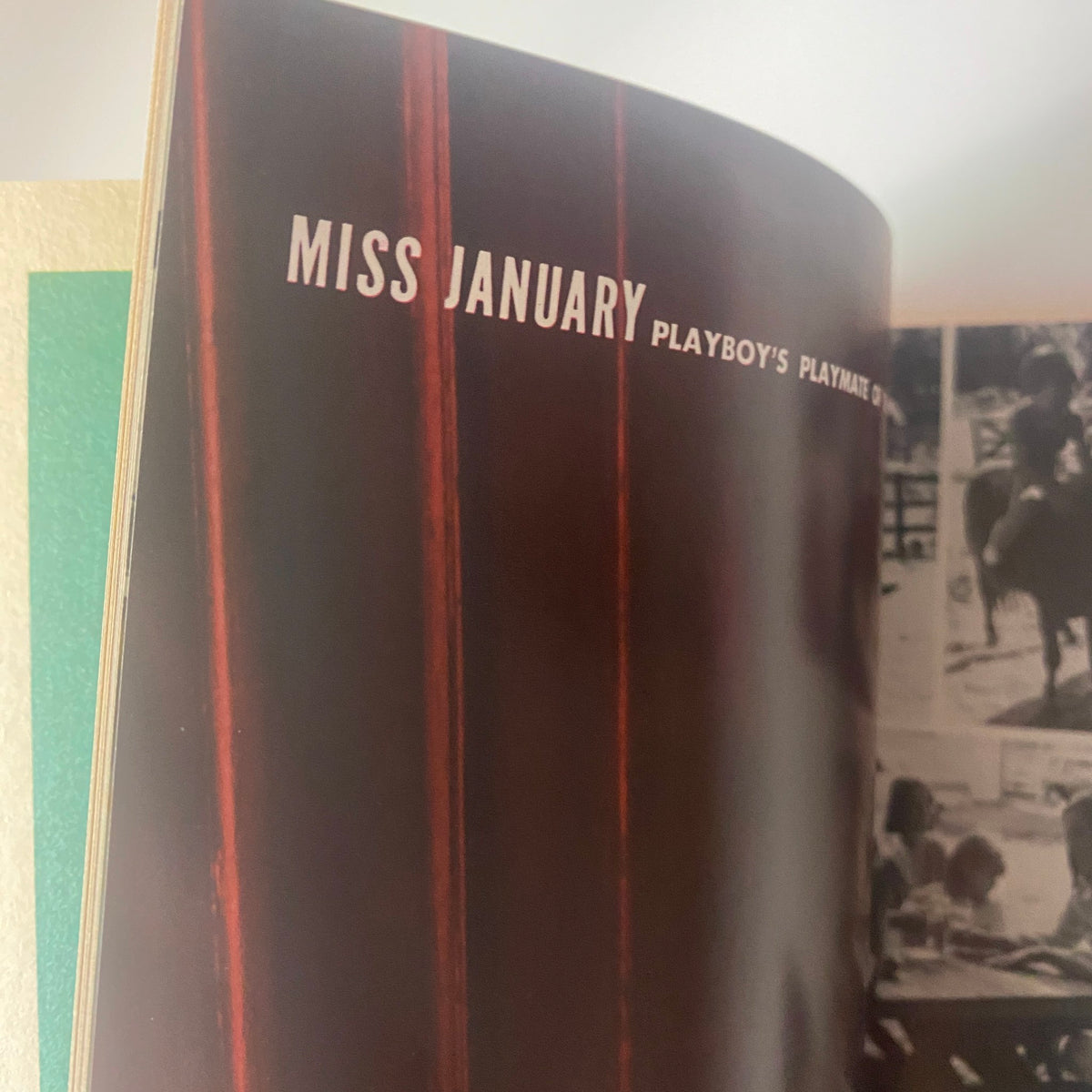 Inside page of Playboy Magazine January 1969, highlighting 'Miss January' as Playboy's Playmate of the Month.