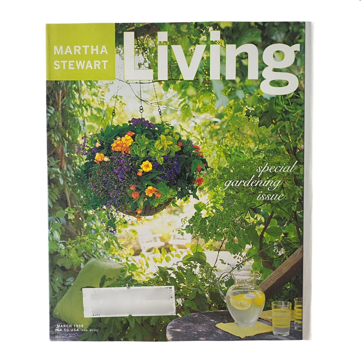 Martha Stewart Living Magazine March 1998 Special Gardening Issue VG