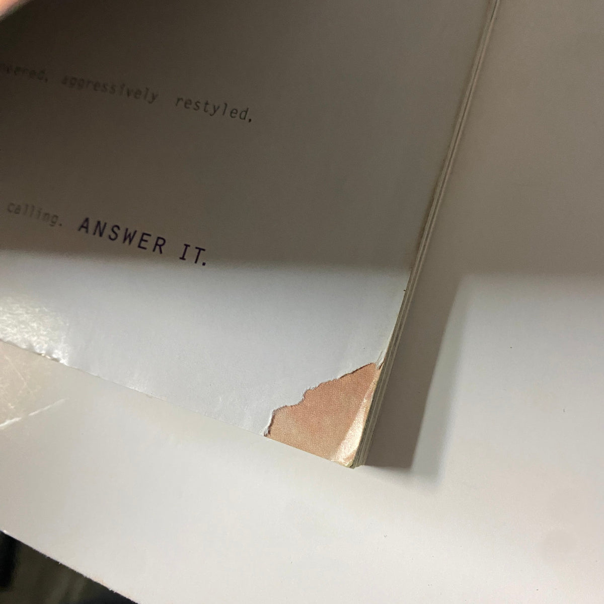 Close-up view of the back cover of Martha Stewart Living Magazine November 1996, showing slight wear and tear, ideal for collectors interested in the magazine's condition.