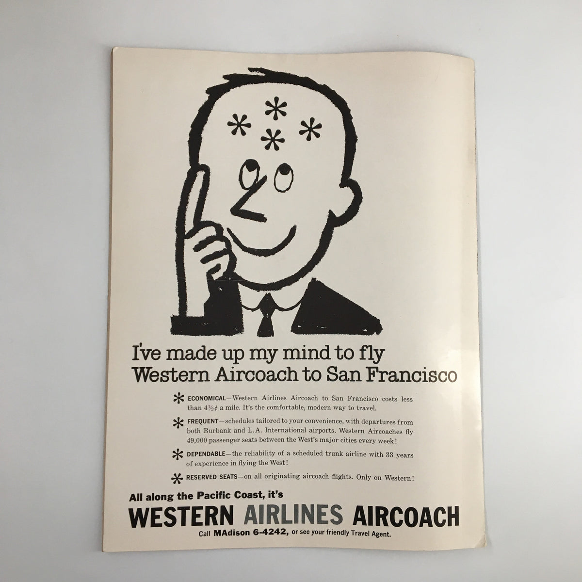 December 28 1959 NCAA Los Angeles Basketball Classic Program featuring UCLA vs Michigan, showcasing a vintage advertisement for Western Airlines Aircoach to San Francisco.