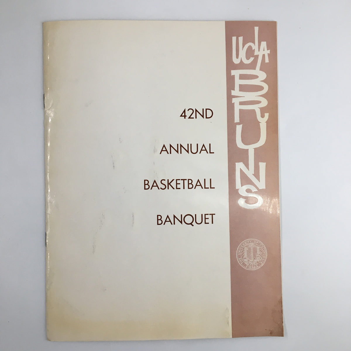 1960-1961 NCAA UCLA Bruins Annual Basketball Banquet Coach John Wooden