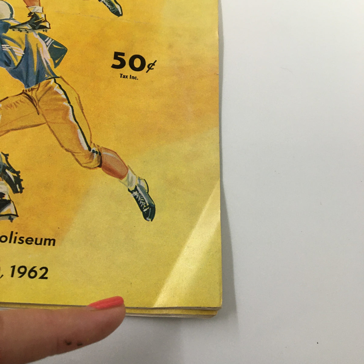 Cover image of the November 10, 1962 NCAA Football Air Force vs UCLA Official Program featuring a football player illustration.