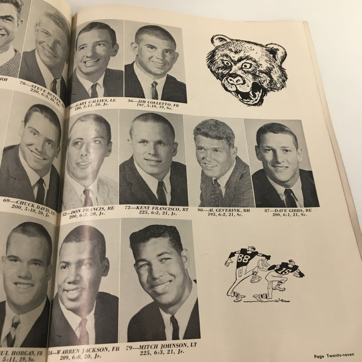 September 20 1963 NCAA Football Pitt vs UCLA The Goal Post Official Program showcasing UCLA players and team illustrations.