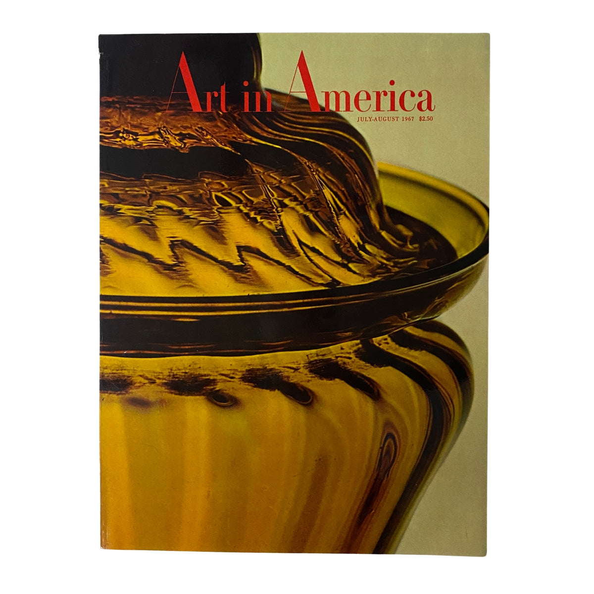 Cover of Art in America Magazine July 1967 featuring a double-domed covered sugar bowl design.