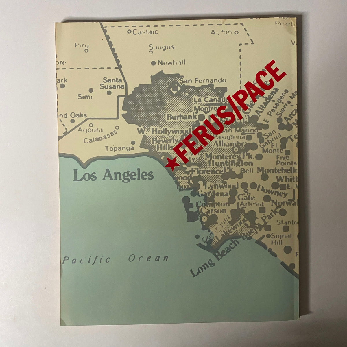 Cover of Art in America Magazine, September 1966, featuring a historical map of Los Angeles with the text 'FERUS/SPACE' highlighted, relevant to the magazine's focus on art history and cultural significance.