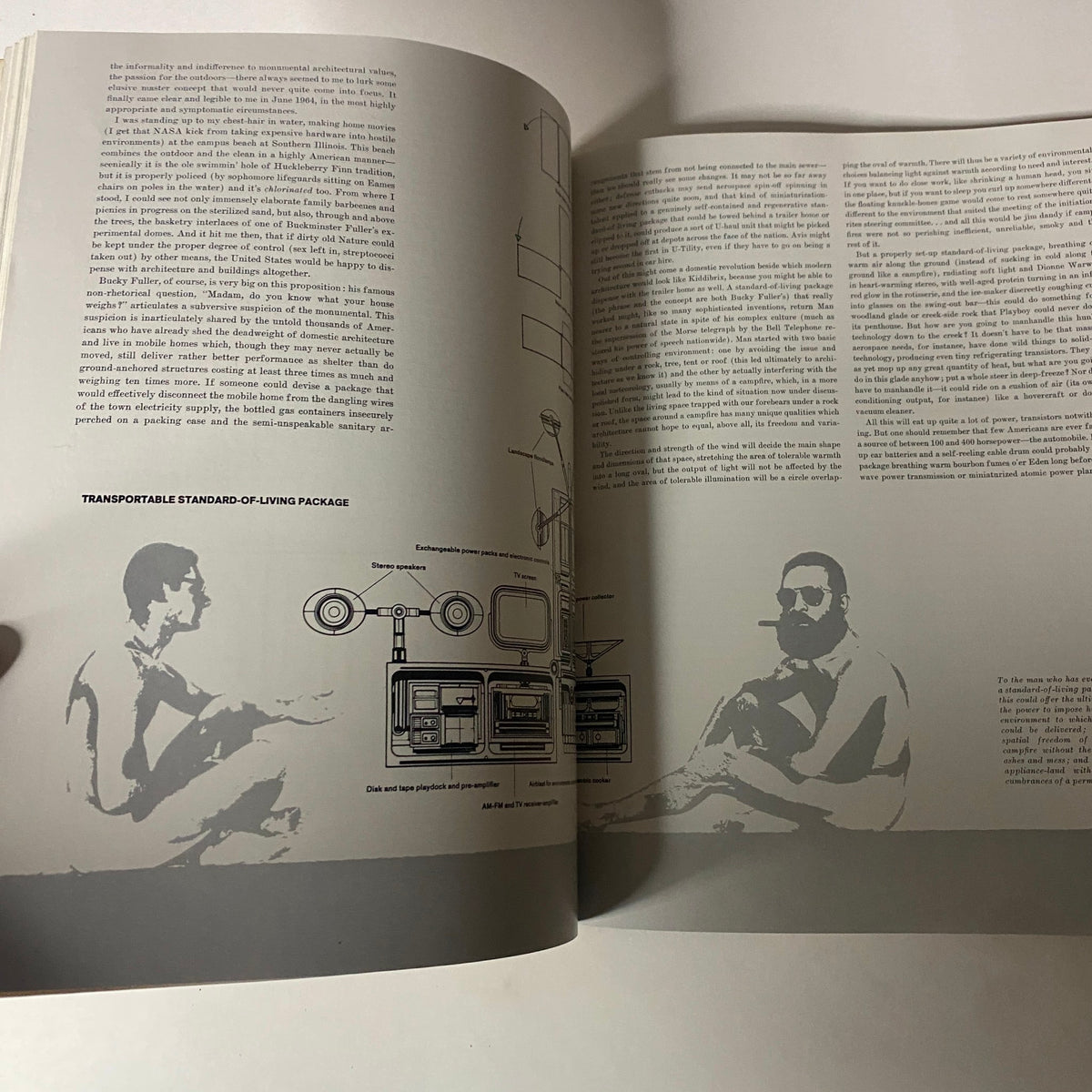 Interior page from Art in America Magazine April 1965 showcasing an article on architecture and design.