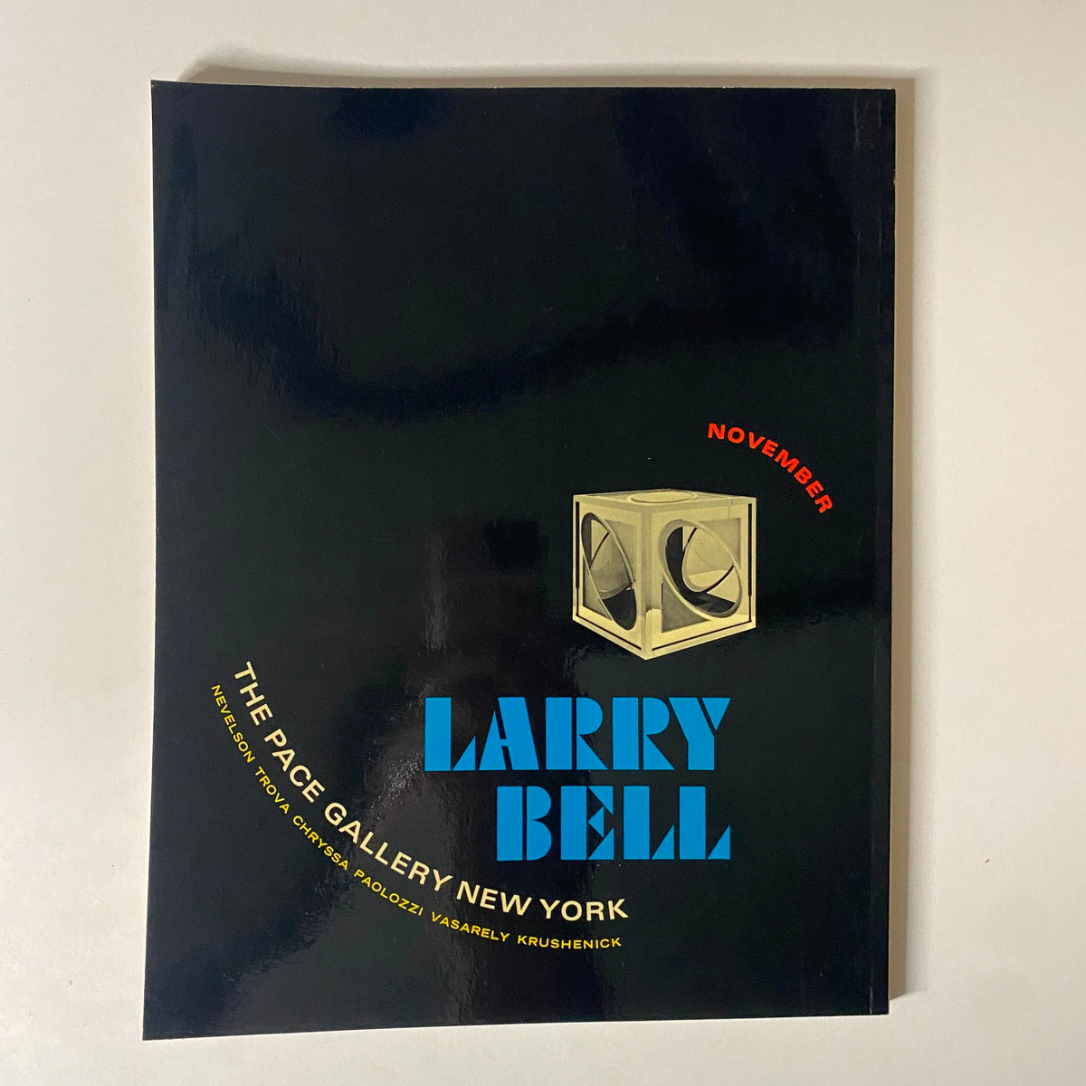 Art in America Magazine December 1965 - Cover image of Larry Bell exhibition at The Pace Gallery, New York, with bold graphics and notable title.