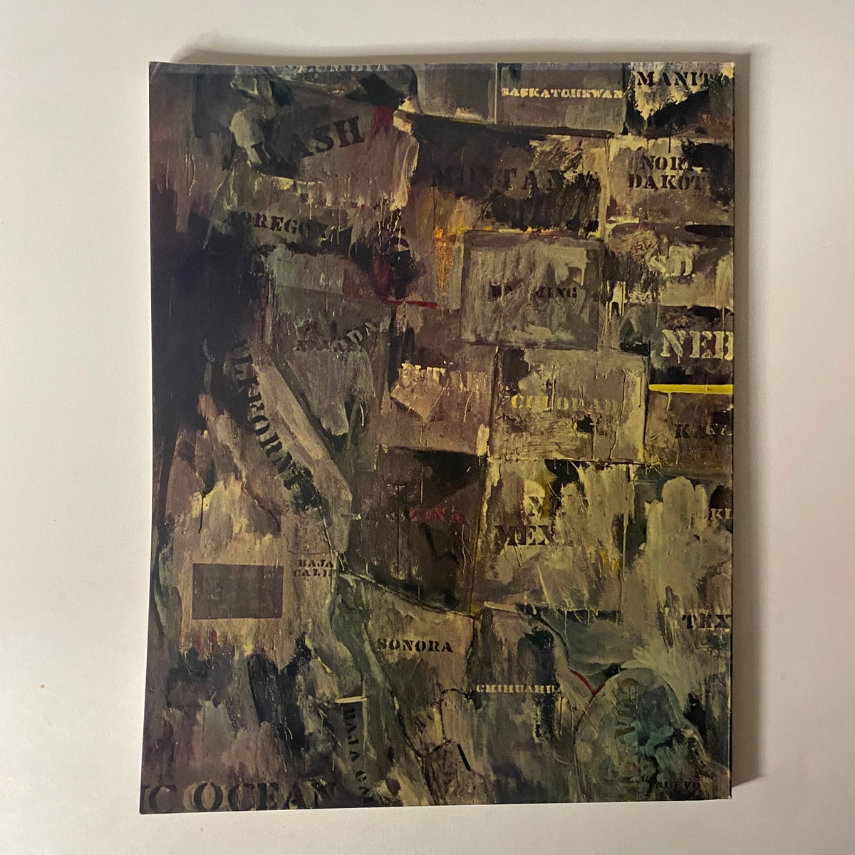 Art in America Magazine August 1965 cover featuring iconic artwork by Jasper Johns, showcasing a unique composition with textual elements and a textured aesthetic, capturing the essence of 1960s American art.