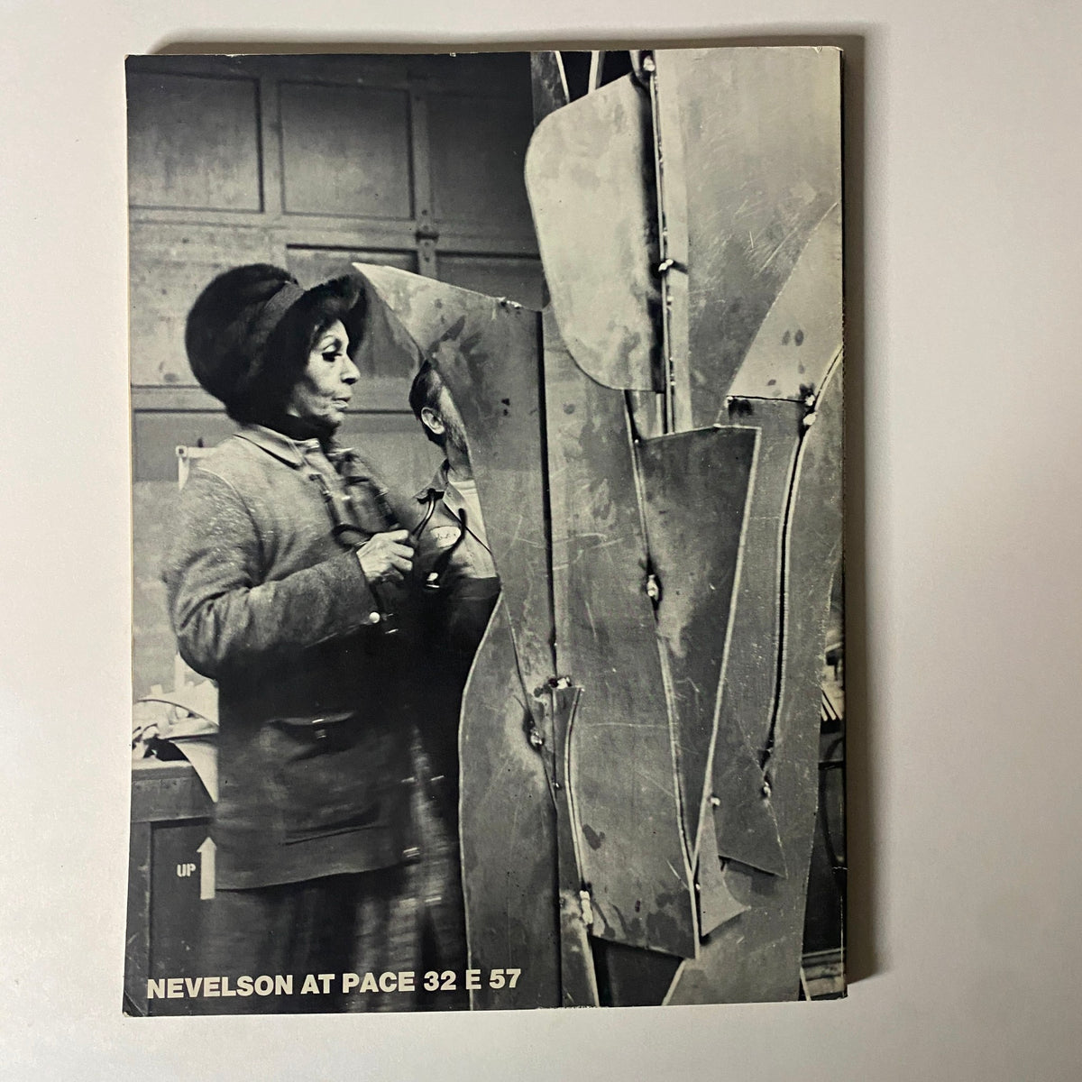 Cover of Art in America Magazine May 1971 showcasing a black and white image of a female artist working on a sculpture, titled 'Nevelson at Pace 32 E 57'.