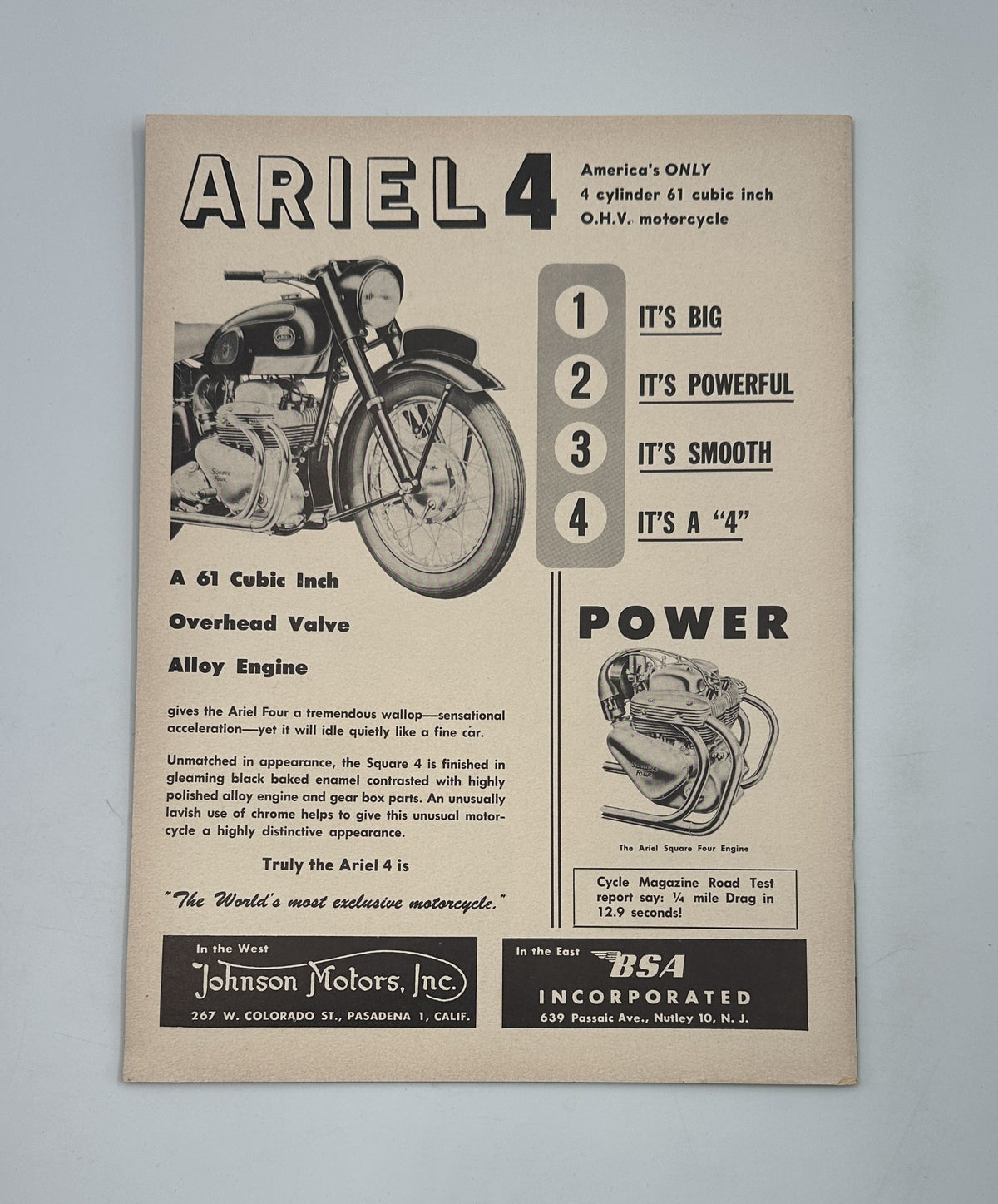 Cycle Magazine December 1956 Triumph 1957 Models Zundapp Road Test