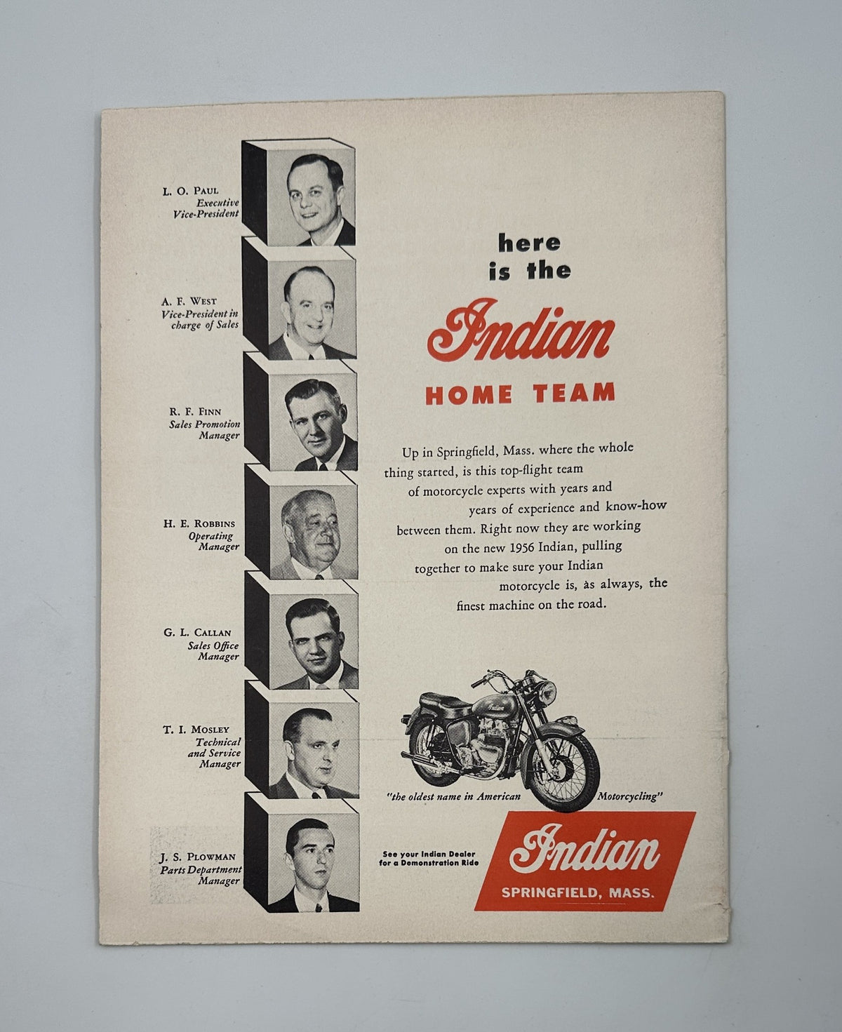 Cover of Cycle Magazine December 1955 featuring Maico Typhoon Road Test and Triumph Models, showcasing a vintage motorcycle lineup with promotional imagery for the Indian motorcycle home team.