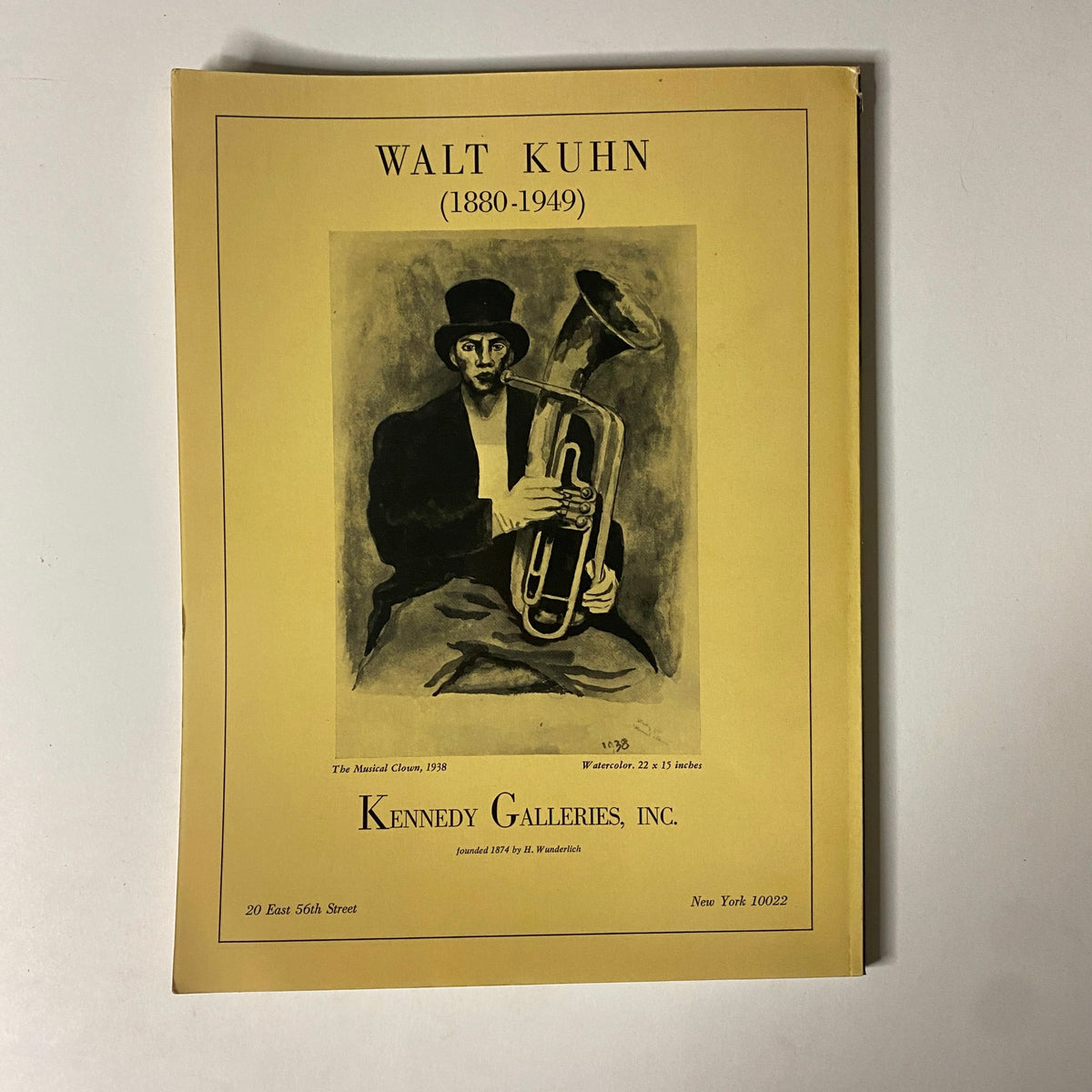 Art in America May 1967 issue showcasing a cover page on Walt Kuhn (1880-1949), featuring a watercolor artwork titled 'The Musical Clown'.
