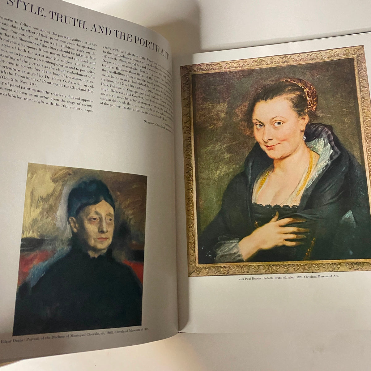 Interior page of Art in America Magazine No. 5 1963 displaying an article titled 'Style, Truth, and the Portrait'.