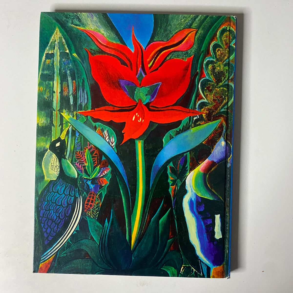 Back cover of Art in America Magazine No. 5 1963 showcasing the artistic cover design with 'The Red Flower' by Joseph Stella.