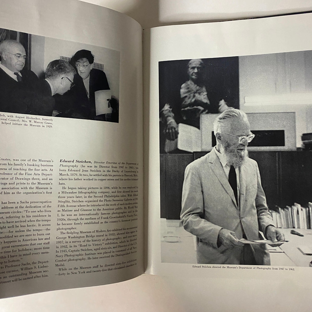 Interior page from Art in America Magazine No. 1, 1964, showcasing a biography of Edward Steichen, highlighting his contributions to photography.