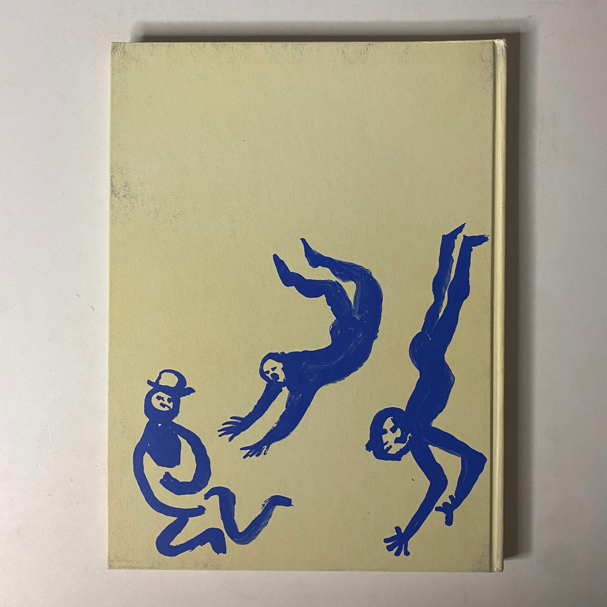 Back cover of Art in America Magazine No. 5 from 1964, featuring abstract figures in blue.
