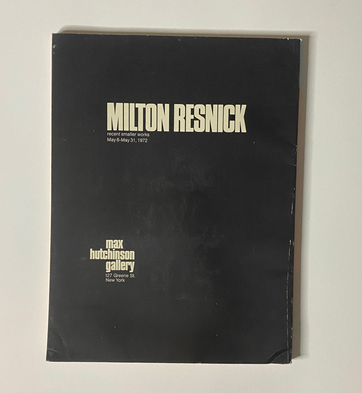 Cover of Art in America Magazine May 1972 showcasing Milton Resnick's recent smaller works exhibition at Max Hutchinson Gallery, New York.