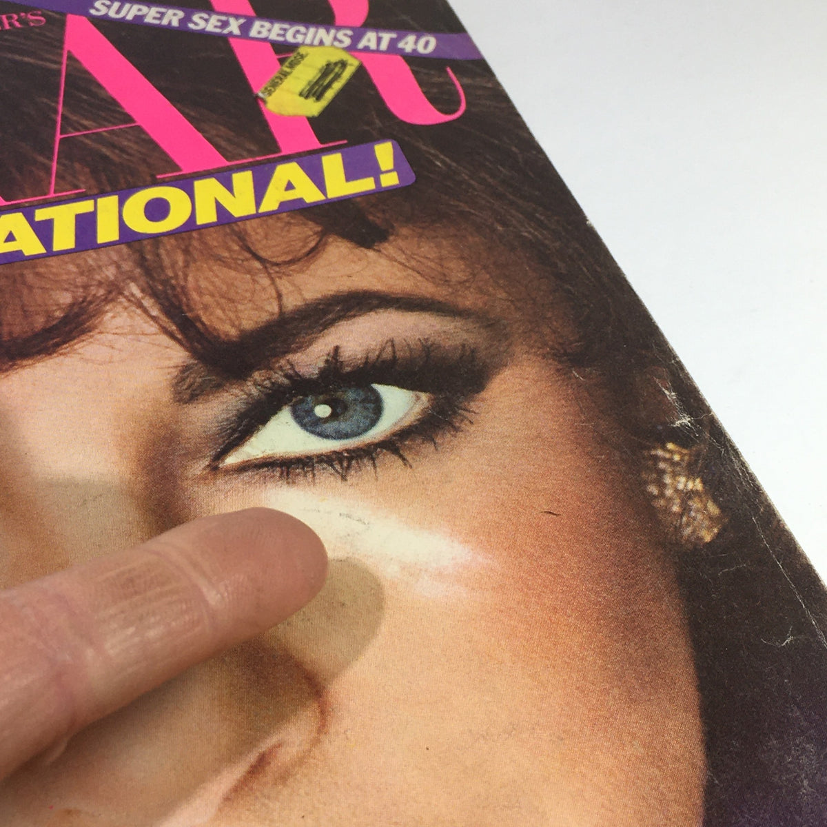 Close-up of the VTG Bazaar Magazine: September 1981 cover showcasing Liz Taylor's iconic features and a focus on beauty topics, emphasizing how to appear younger every day.
