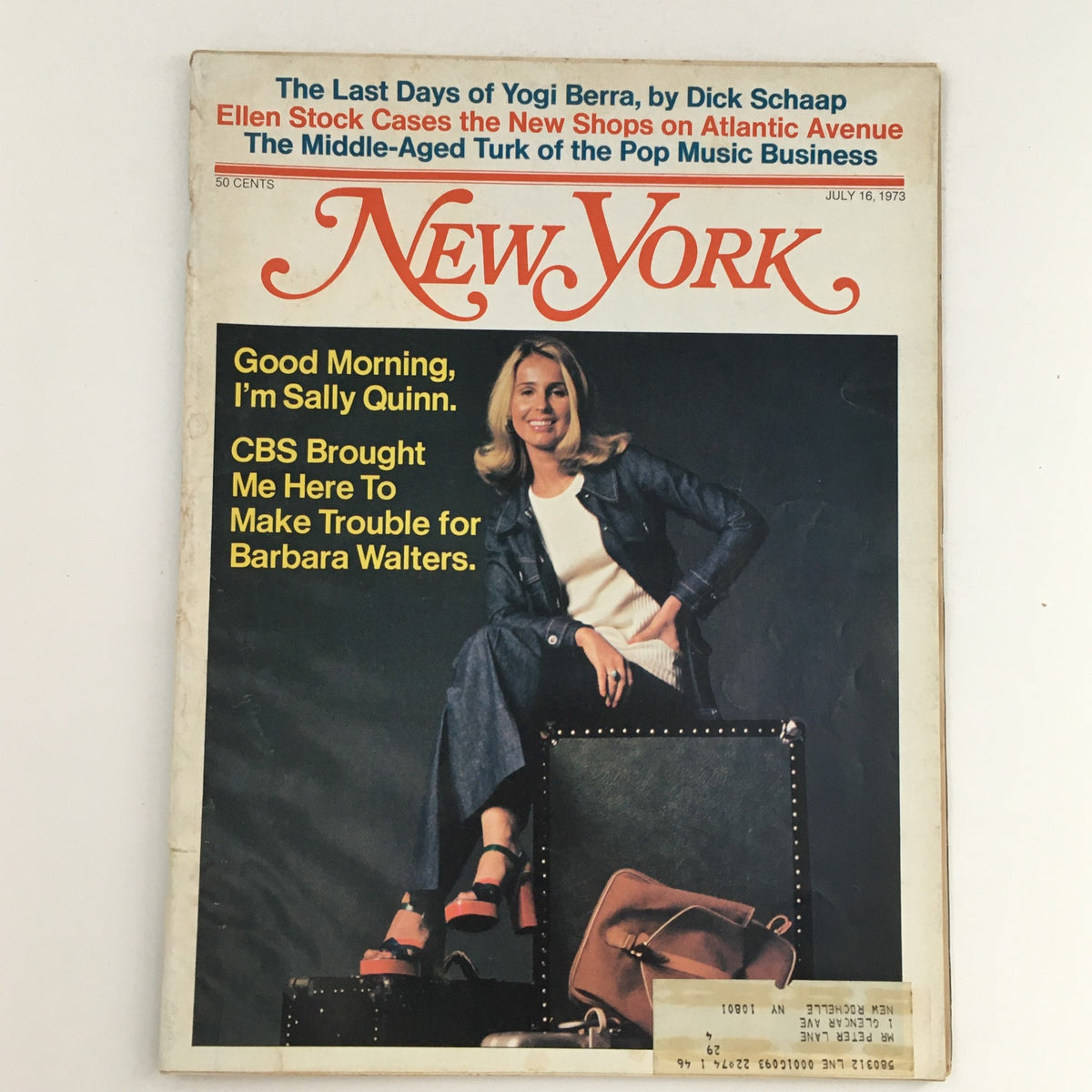 New York Magazine July 16 1973 Author Sally Quinn & The Last Days of Yogi Berra