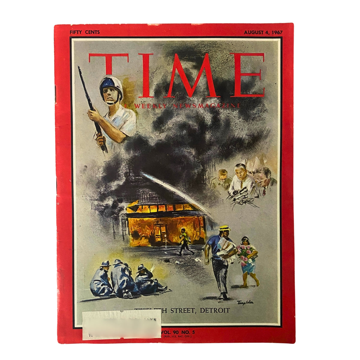 Time Magazine August 4, 1967 Vol 90 No. 5 Twelfth Street, Detroit