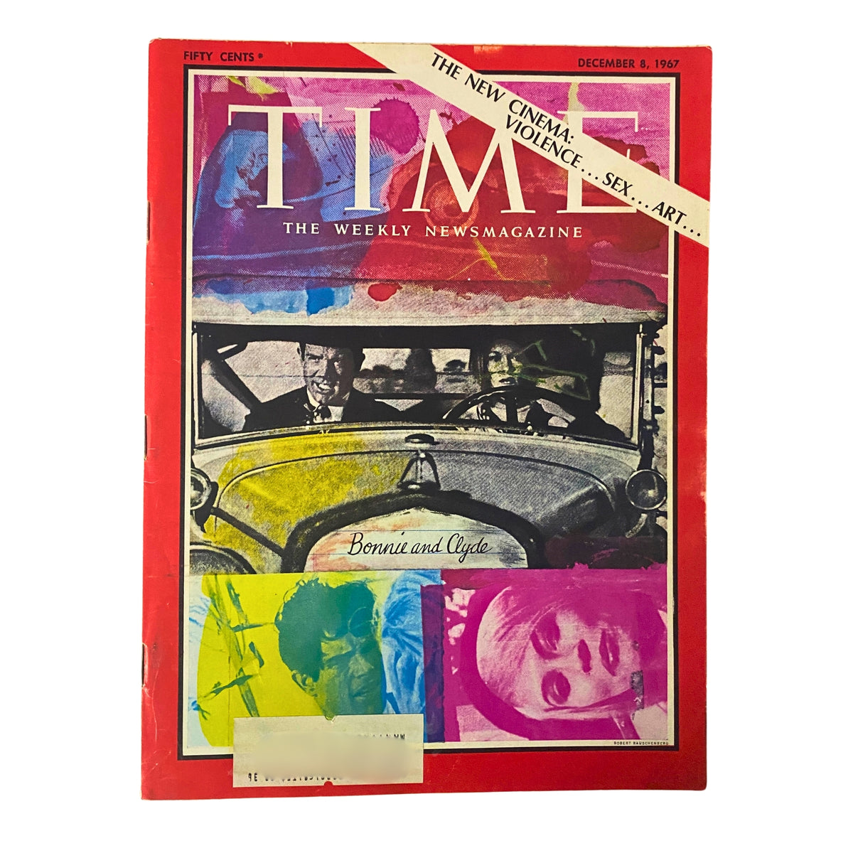 Cover of Time Magazine from December 8, 1967 featuring 'Bonnie and Clyde', highlighting the film's impact on the new cinema movement.