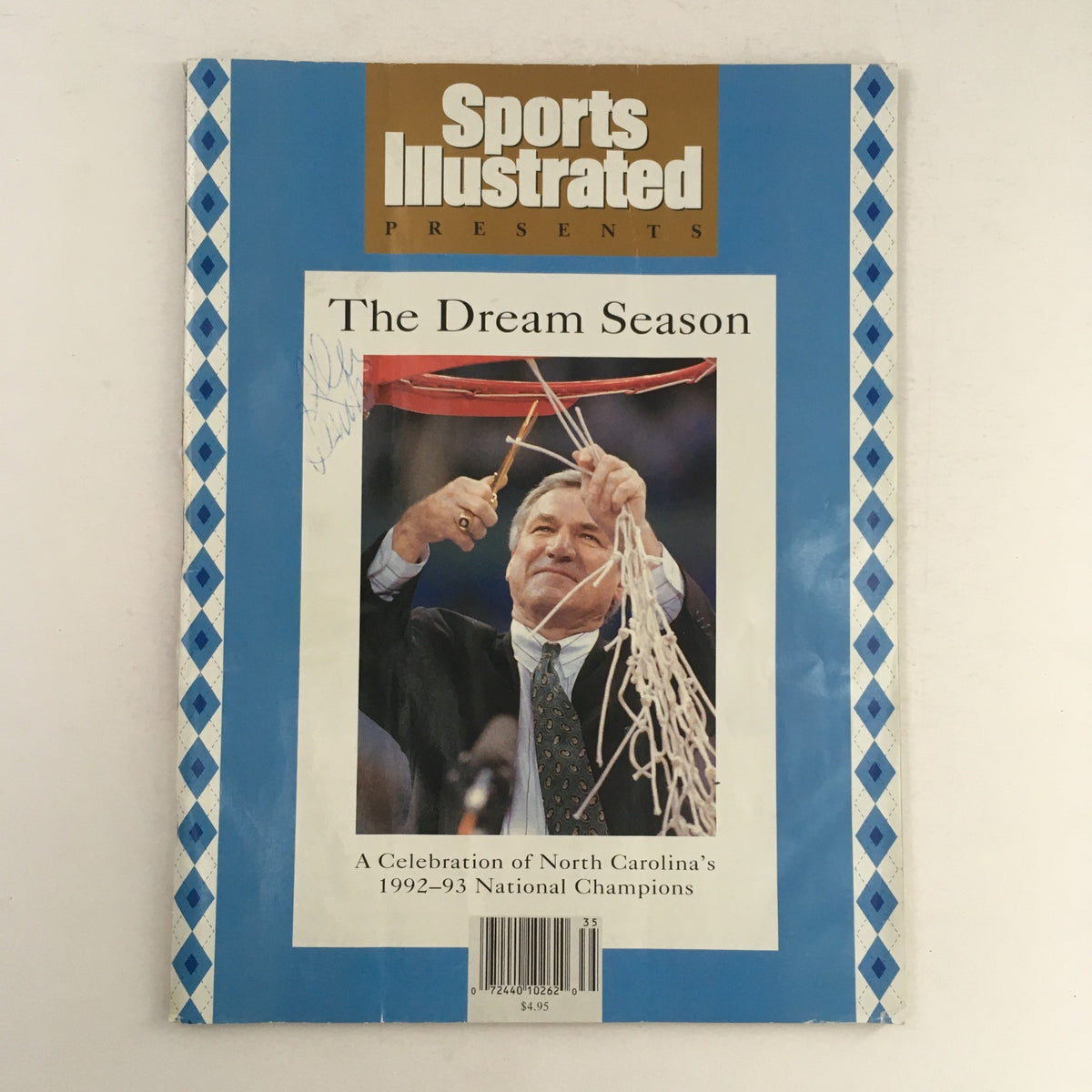 Sports Illustrated Magazine The Dream Season North Carolina 1992-1993 cover, featuring a celebration scene and the team's championship victory.