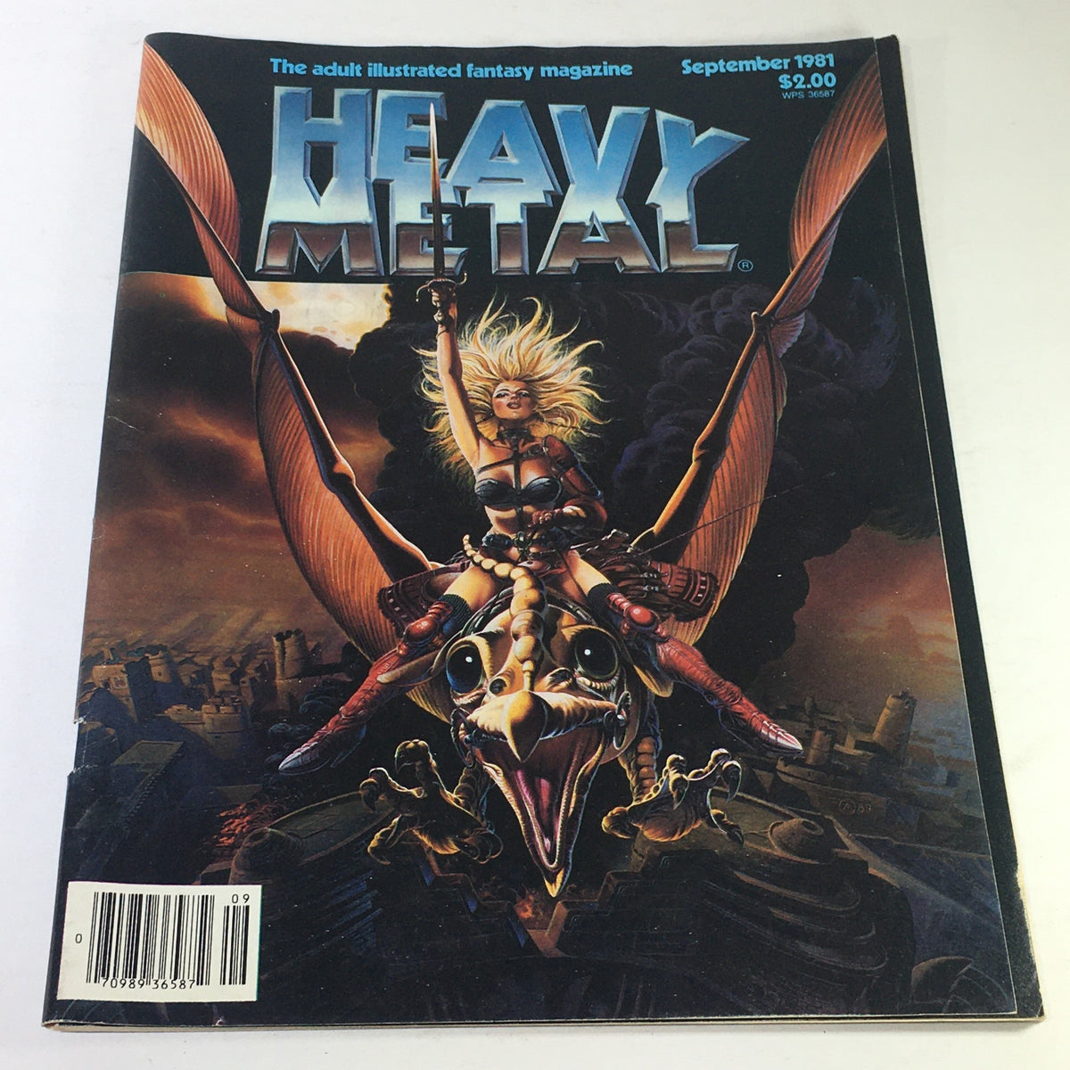 Heavy Metal Magazine: September 1981 - Fantasy Warrior
