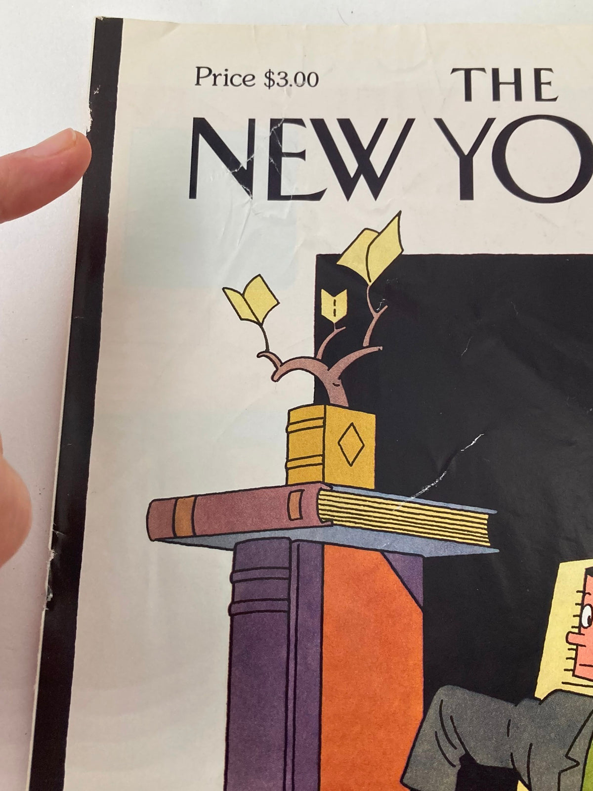 Close-up of COVER ONLY The New Yorker October 5 1998, emphasizing the title and decorative details, illustrating the Fall Books theme created by Joost Swarte.