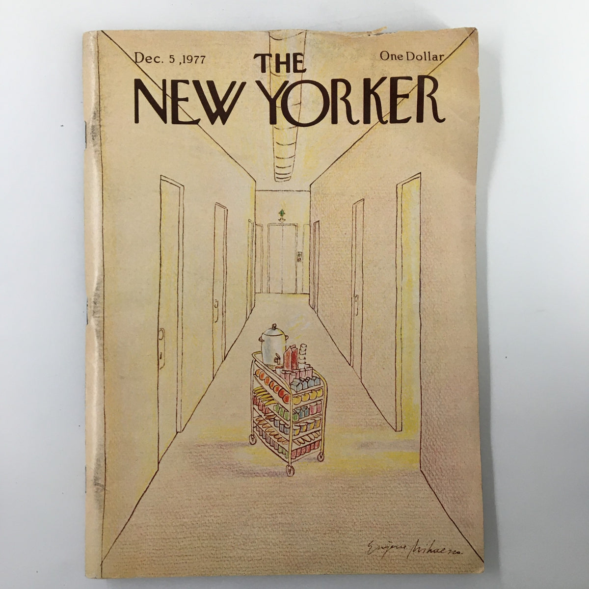 The New Yorker Magazine December 5 1977 Room Service by Eugene Mihaesco No Label